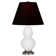 Small Double Gourd Accent Lamp - Sangria, Deep Patina Bronze - Lavender, Plum Shade