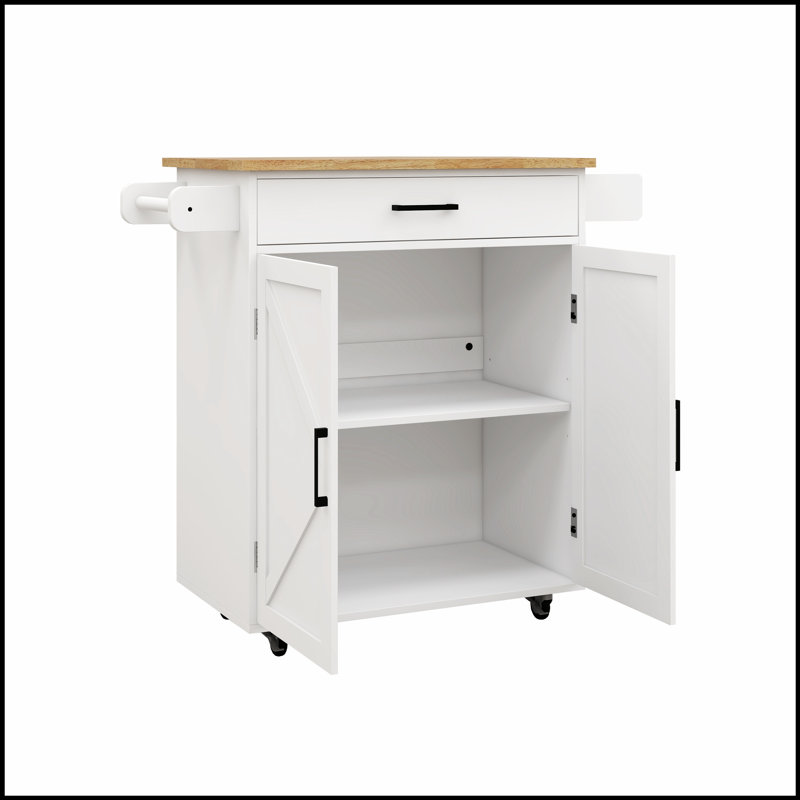 Chariot à roulettes polyvalent pour îlot de cuisine avec tablettes réglables, porte-serviettes et grand espace de rangement pour une meilleure organisation