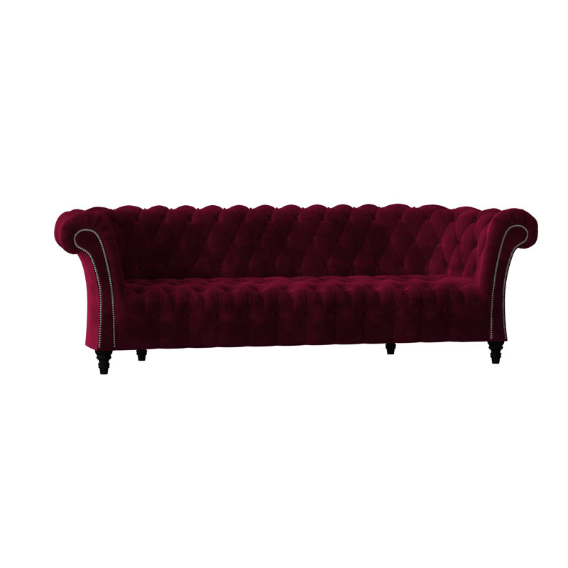 Upholstered Sofa, Black, 84 inches, Aura Steel