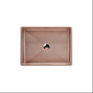 Lavabo de salle de bain rectangulaire à insertion en acier inoxydable 