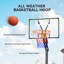 Panier de basketball, but de basketball réglable de 4,1 à 8,5 pi avec rebord de 18 po