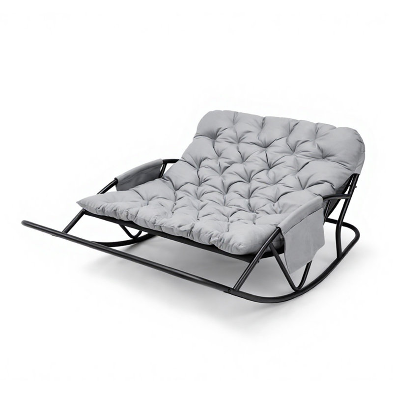 Metal Rocking Chair, Grey