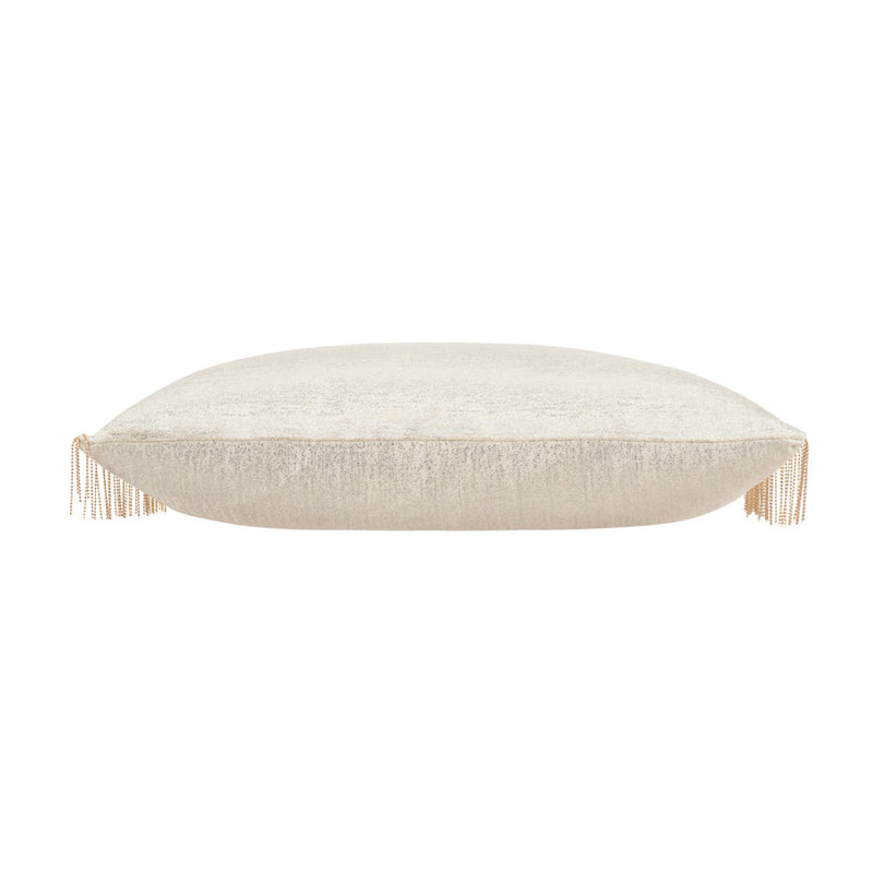 Maya Linen Rectangular, Beige/Gold