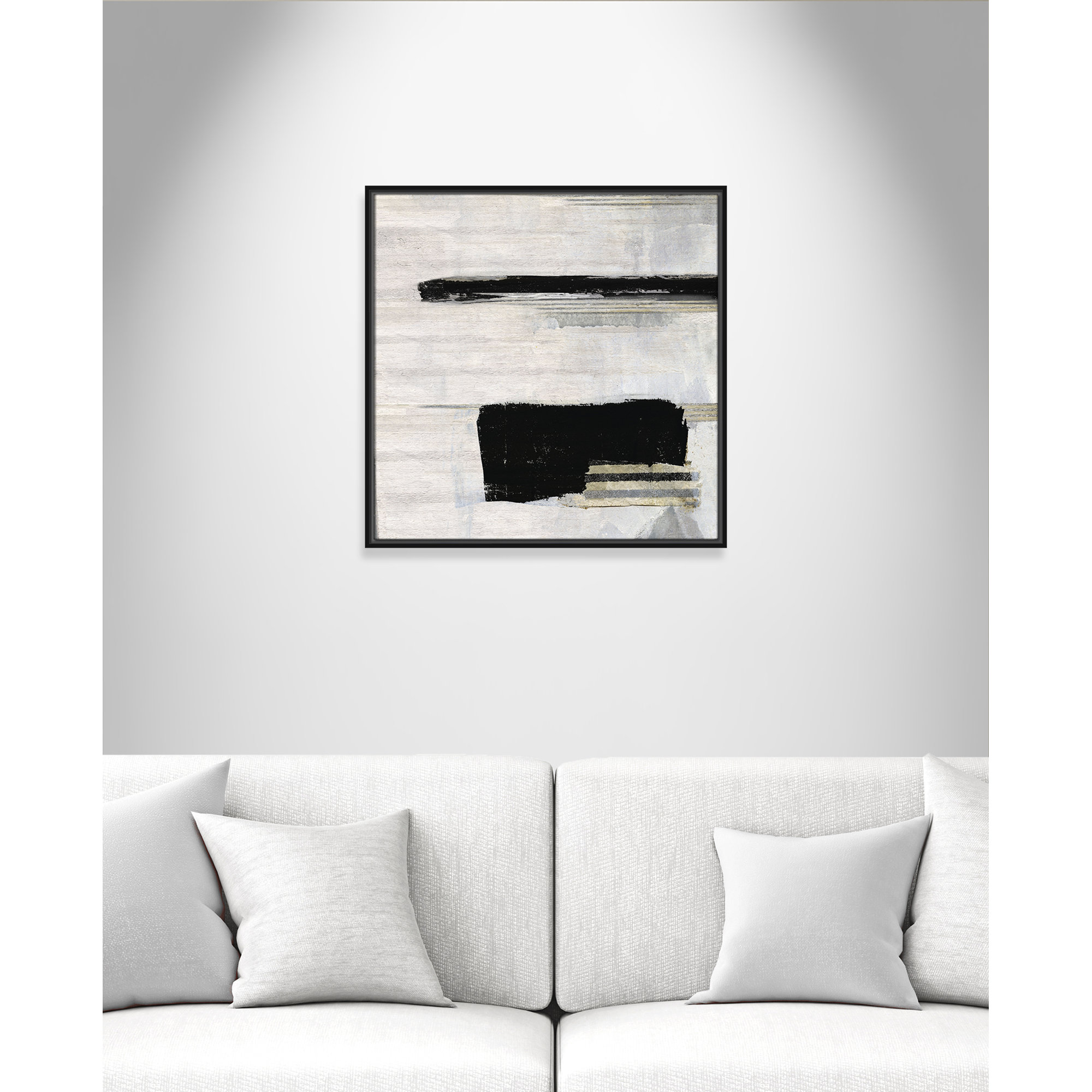 La Bande II Print by Sally Swatland, Black, 25.5" H x 25.5" W