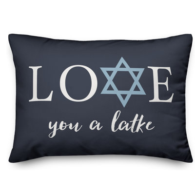  Coussin Love You a Latke