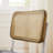 Lidda Tufted Upholstered Dining Side Chair with Cane Rattan Back-940776924