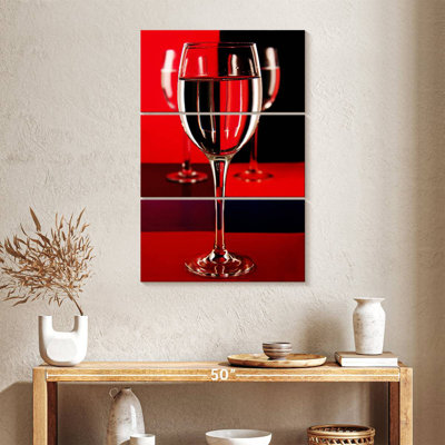Verres à vin abstraits