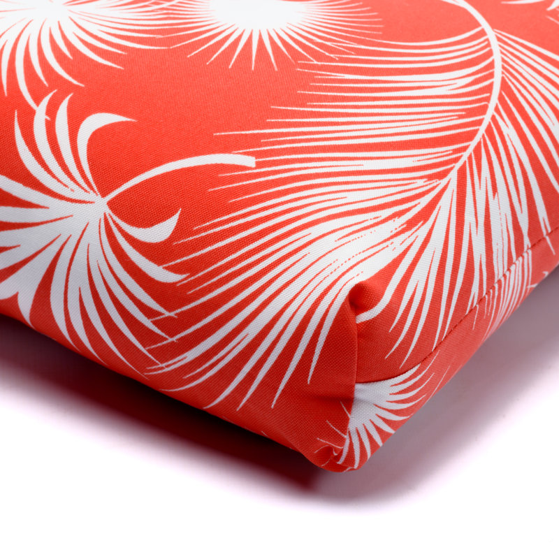Outdoor 5'' Dining Chair Seat Cushion, Coral Polyester