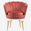 Fauteuil demi-tonneau en velours 28,8 po Raelynn-1346203086