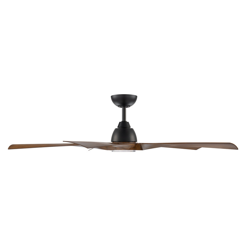 Ventilateur de plafond intelligent d'intérieur / extérieur à 5 pales Zeke avec kit d'éclairage à DEL à température de couleur 2700K-3000K-3500K-4000K-5000K et télécommande inclus, fonctionne avec l'assistant Google, Amazon Alexa, Samsung Smart Things
