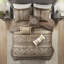 Ensemble de literie luxueux en jacquard, ensemble de grand lit en polyester, design moderne