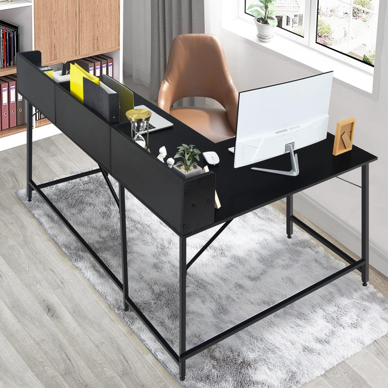 Bureau en L Walkersville, Noir