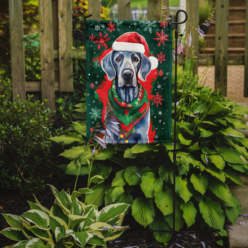 Polyester double face Noël, H 15,5 po x l 11,25 po