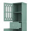 Armoire de rangement de plancher de salle de bain Majestic avec double tiroir simple et tablette réglable-641448098