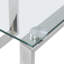 Duprey Glass Top Sled End Table