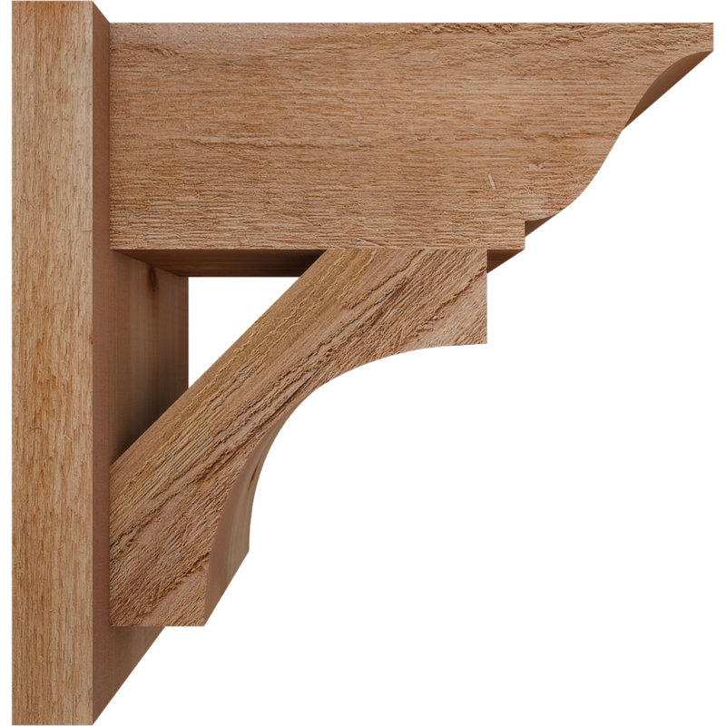 Persienne en bois Westlake, P 18 po x H 18 po, Cèdre rouge de l'Ouest de 8 po (sciage brut)