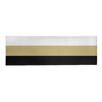 Tapis doré/noir