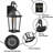 17"H Clear Glass ETL Outdoor Wall Lantern 