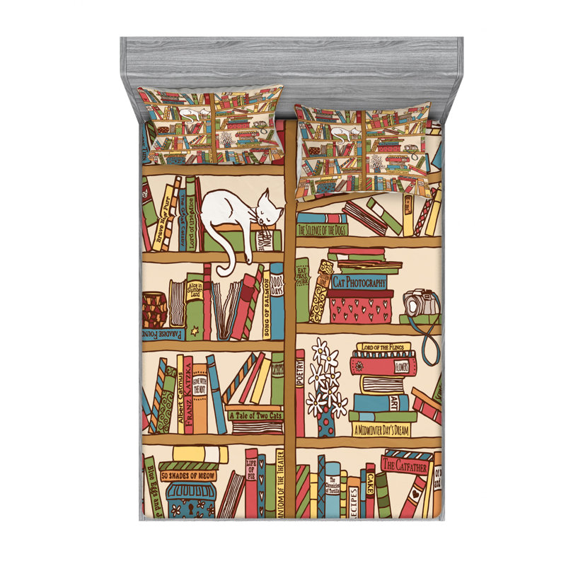 Microfiber Sheet Set, Queen Sheet Set with Fitted Sheet