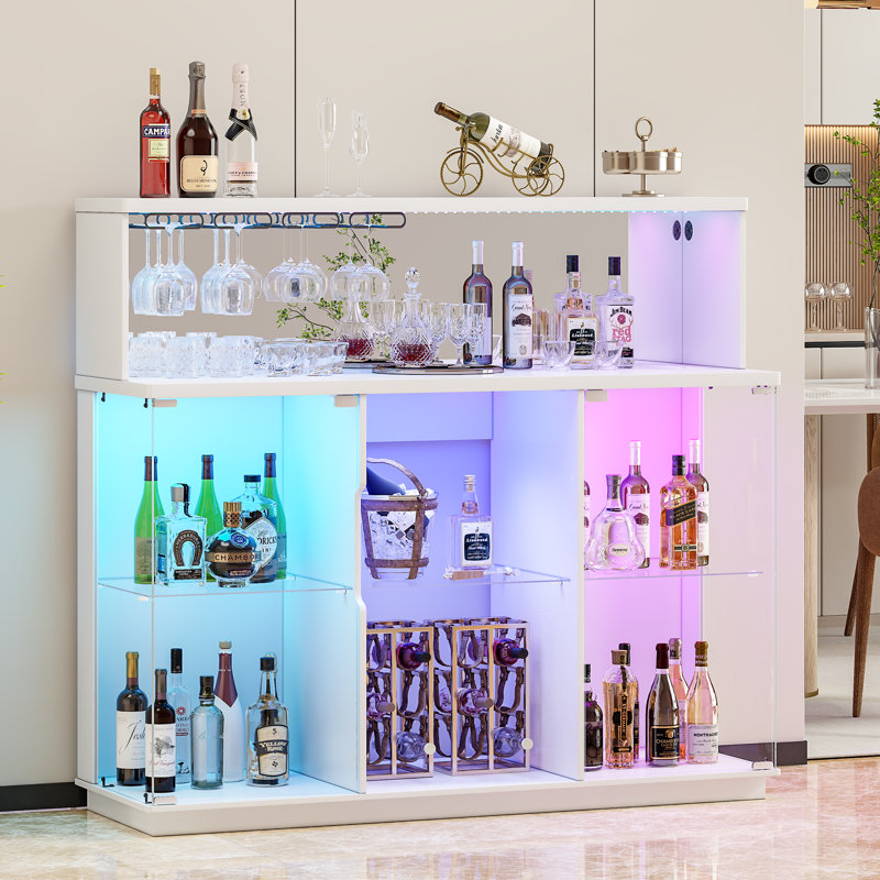 45 cm Bar Cabinet Bar Cabinet, White
