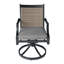 Chaise de patio pivotante en aluminium