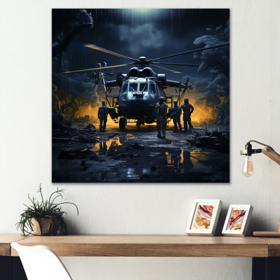 War Helopter Silent Guardians sur toile