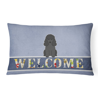  Coussin Poodle Welcome