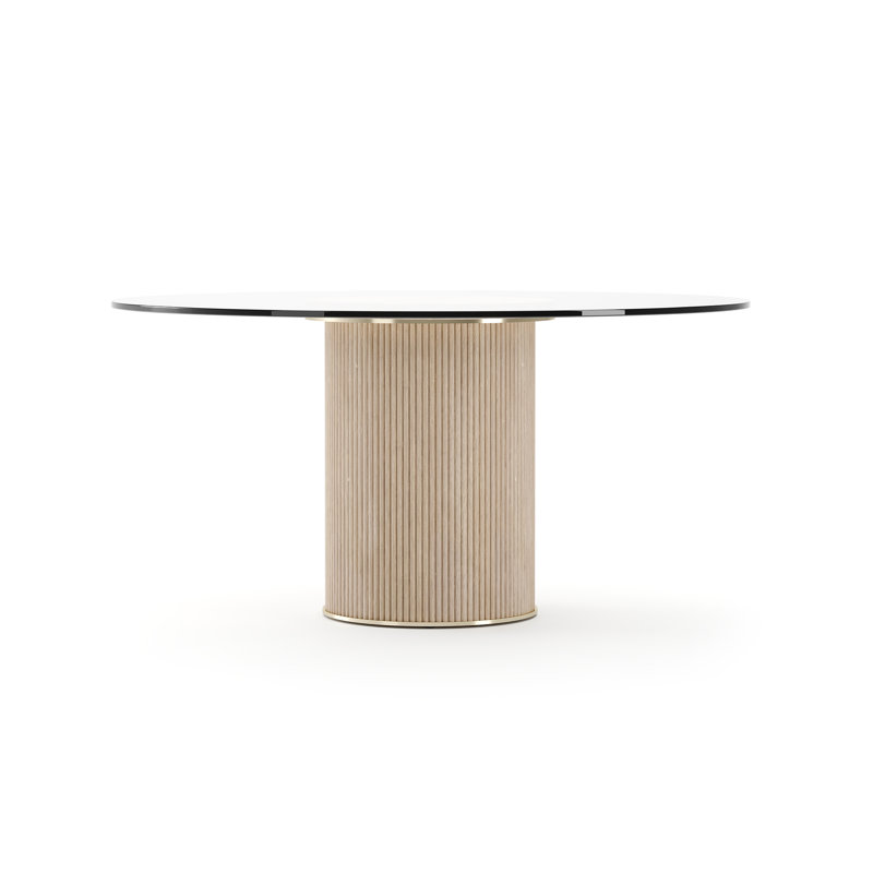 Caracole Round Stone Dining Table