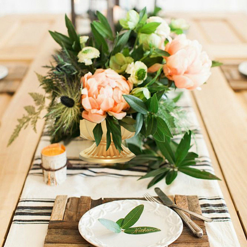 Gold Flower Vases, 10