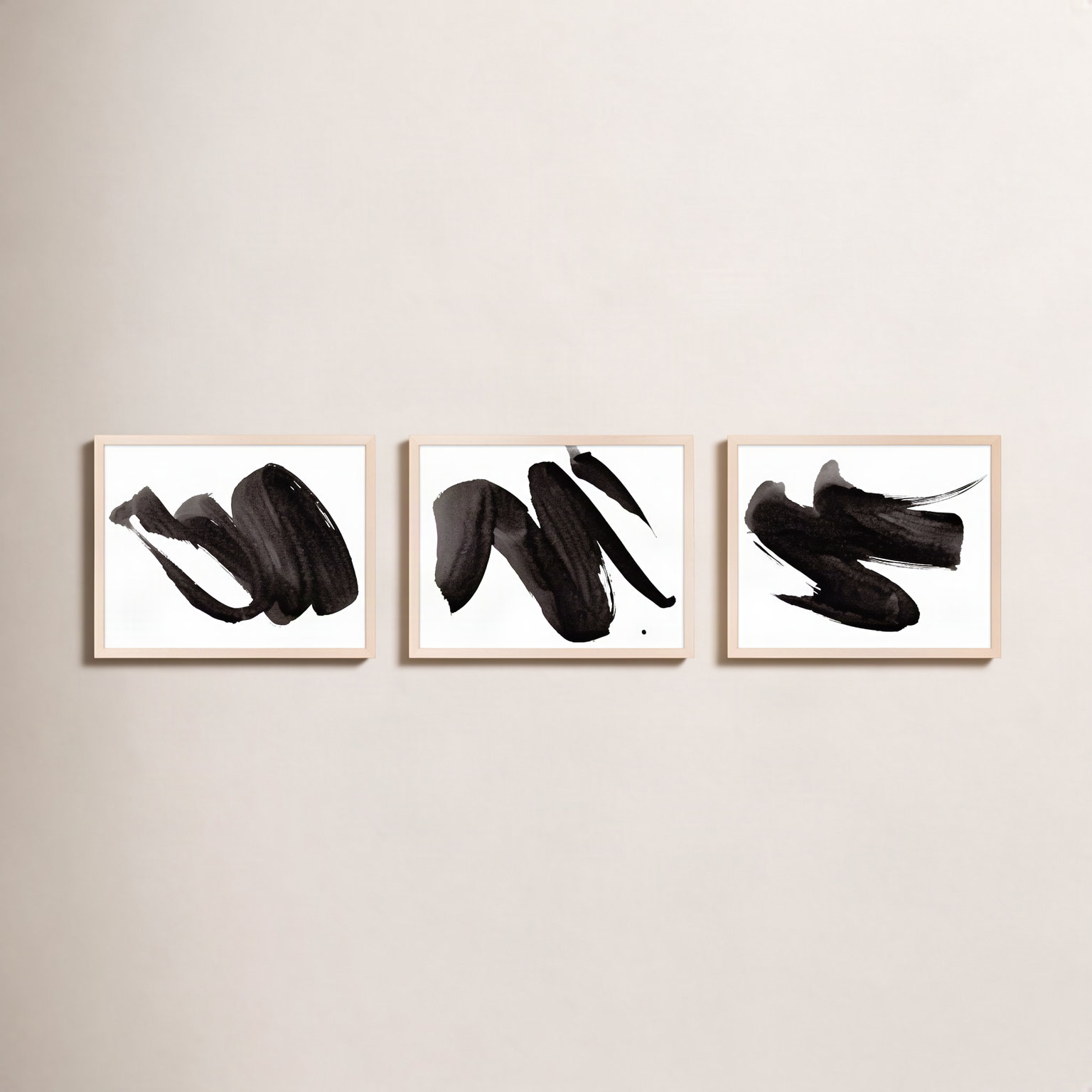 Dancers by Jacques Pilon, 40" H x 50" W x 1.25" D, Maple Framed