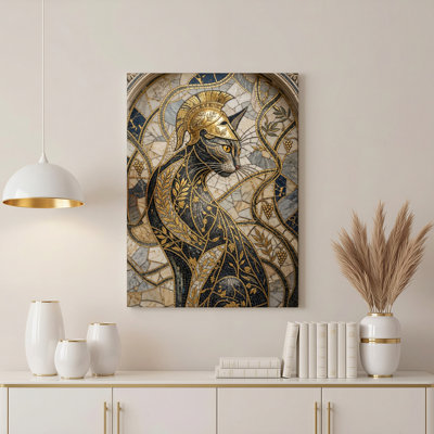 «Gallery Wrap», art mural sur toile pour le salon, la chambre à coucher, le bureau ou le vestibule - décoration murale décorative avec mosaïque artistique