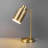 15" Brass Metal Desk Lamp