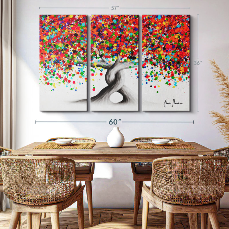 " Candy Twist Trees ", 36" H x 57" W x 1.25" D