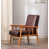 Microfibre brun foncé