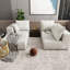 Canapé modulaire gris à 4 places, éponge à mémoire haute densité, moelleux, modulaire pour divers besoins, ou lit double, très large-715613124-715613150-715613147
