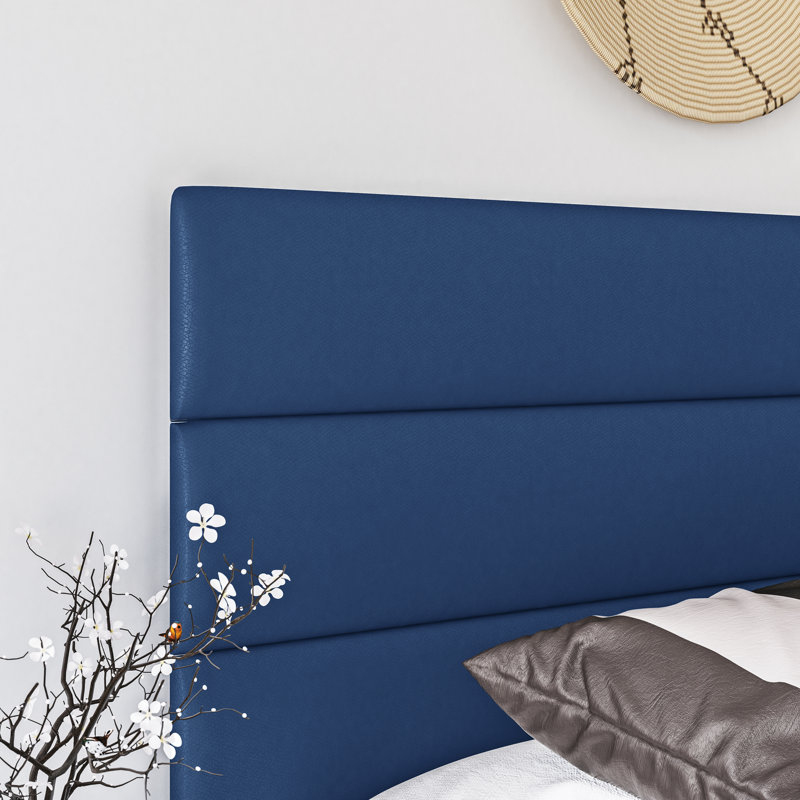 Base de lit tapissier Boyd Sleep Napoli, Très grand, Bleu