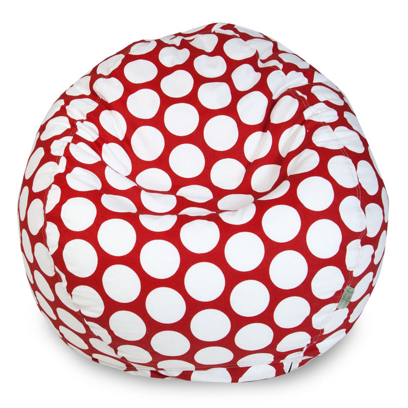 Aalin Bean Bag Chair & Lounger, 25" H x 36" W x 36" D, Red Hot