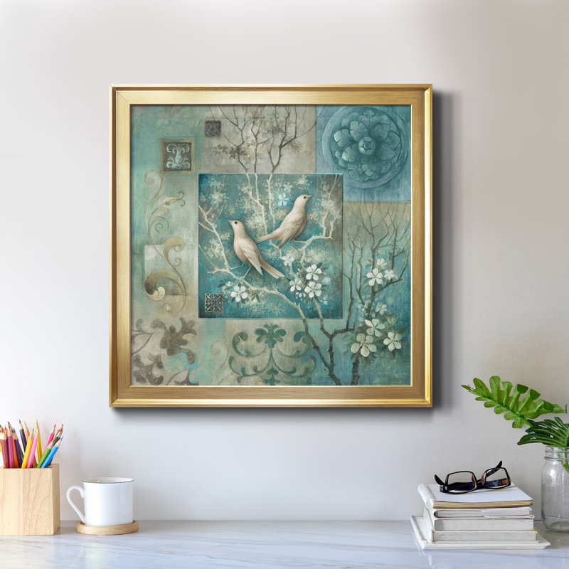 Arboretum Spring Song II - reproduction d'art sur toile, Or, H 34,5 po x l 34,5 po x P 1,5 po