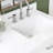 Ariel Monroe 60 Inch Double Rectangular Sink Bathroom Vanity With Carrara White Quartz Countertop-105988669