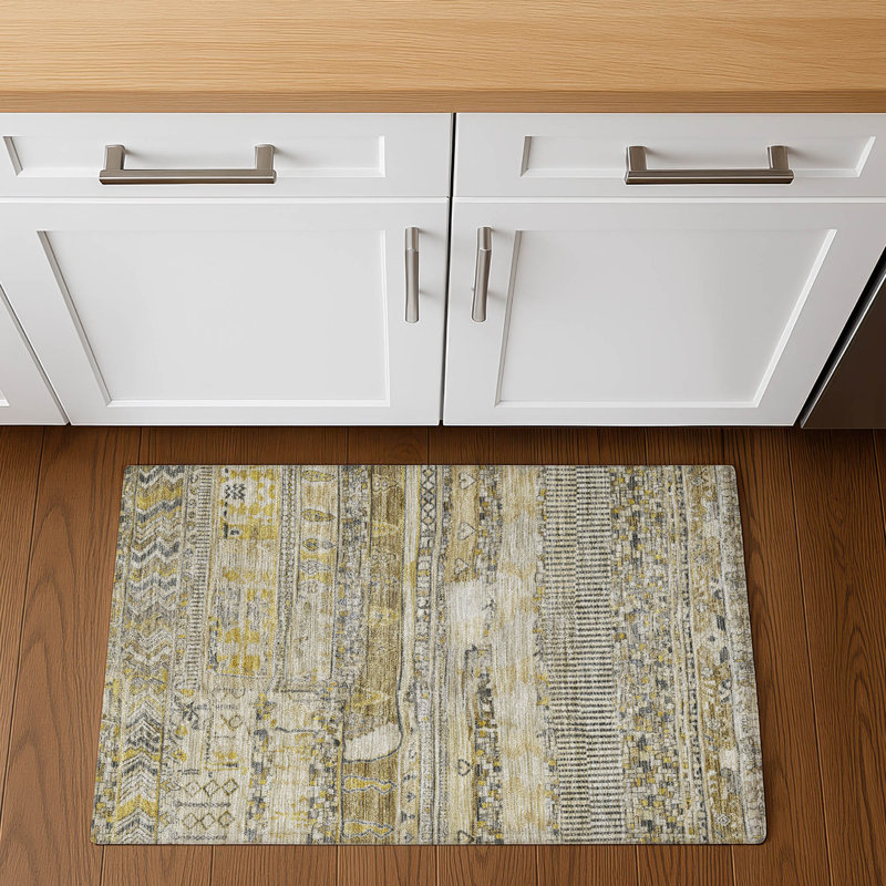Premium Machine Washable Bitteridge AMF1835 Stripes Rug, Rectangle 1'8" x 2'6"