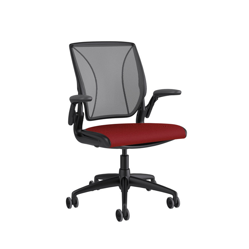 Diffrient World Wool Task Chair, Black, Catena/Caraway, Corde/Black