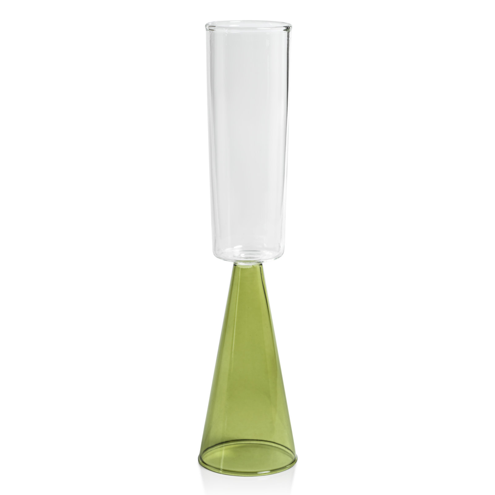 Monticello Champagne Flute, Green
