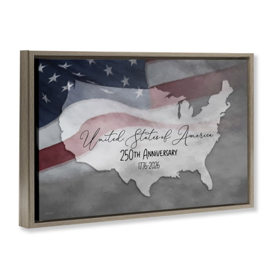 USA 250th Anniversary Floating Frame, design by Lori Deiter