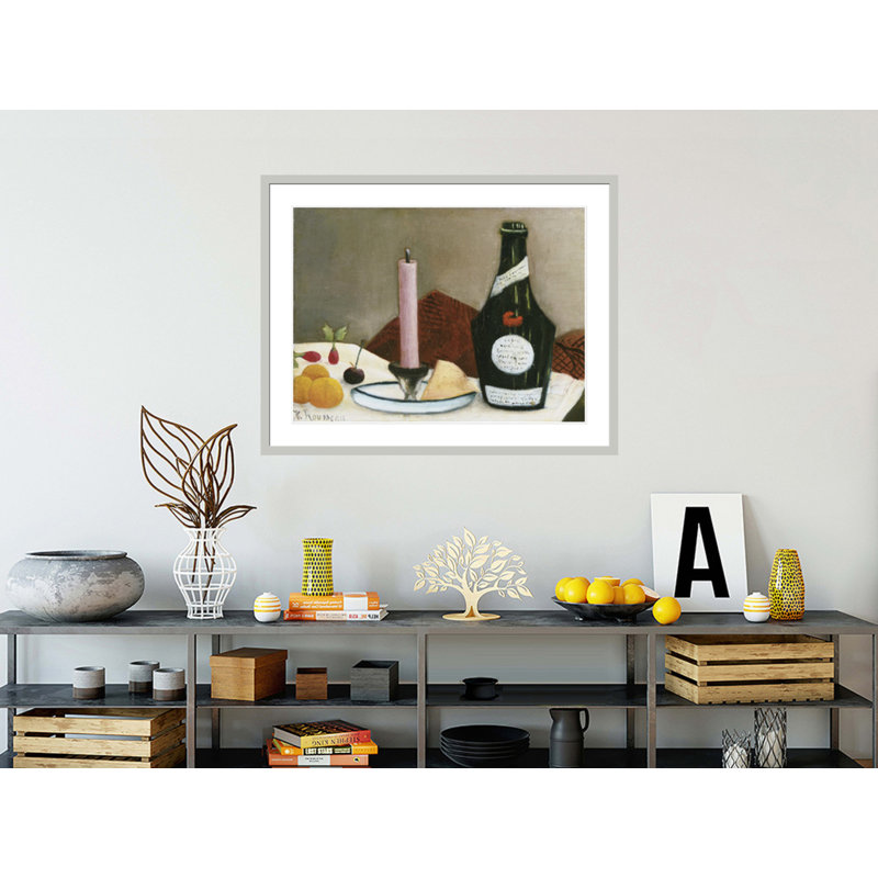 «The Pink Candle» par Henri Rousseau, impression giclée sur cadre, H 32,51 po x l 41,5 po