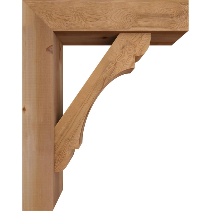 Support de bloc olympique avec entretoise décalée, 38 x 30, Cèdre rouge occidental de l 7 1/2 po (lisse)