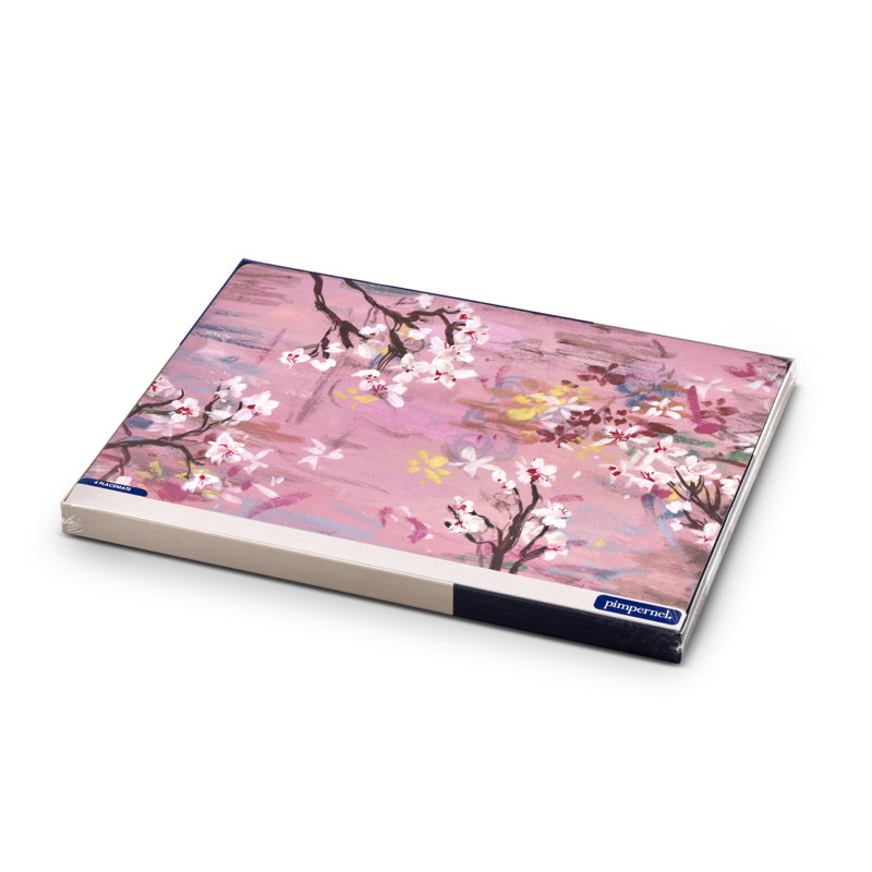 Spring Bloom Pink Cork-Backed Placemats Set of 4