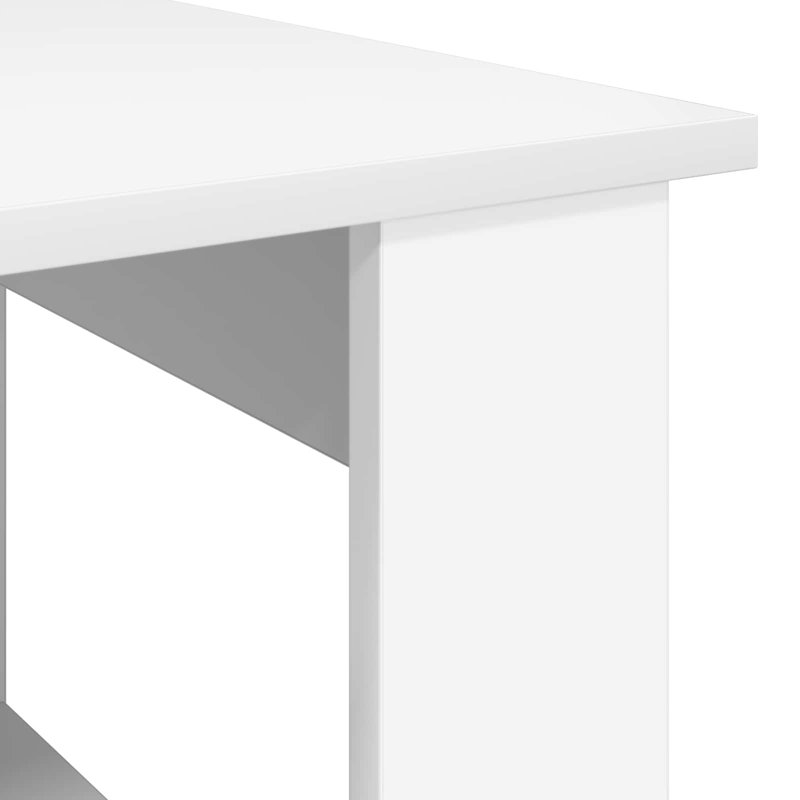 Coffee Table with Storage, White, 50cm. H x 72cm. L x 50cm. W