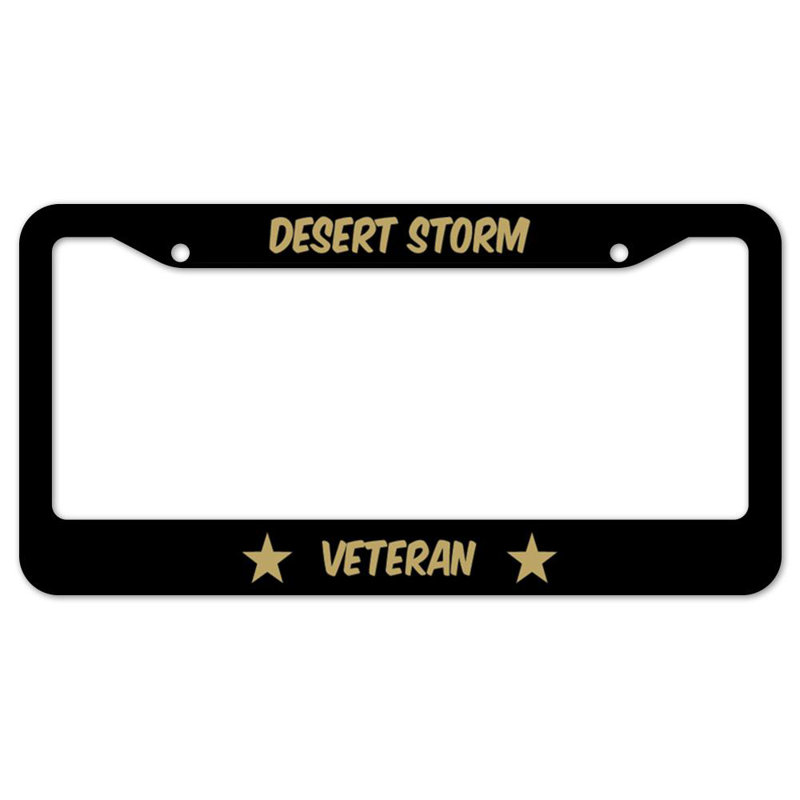 Signmission Desert Storm Veteran Plastic Licence Plate Frame, Licence Tag Holder