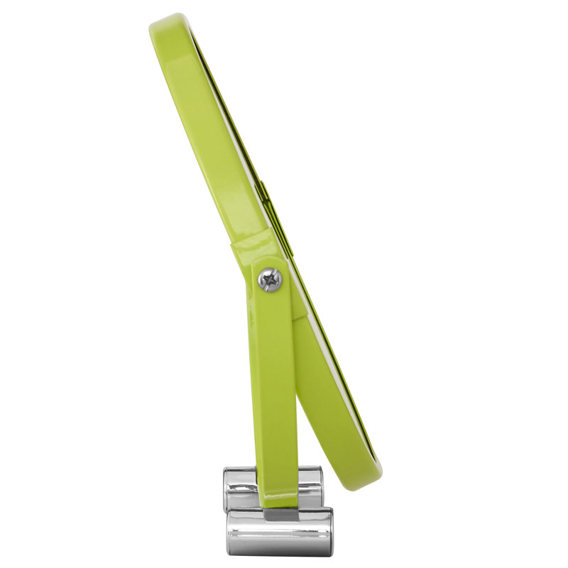 Metal Flat Mirror, Lime Green