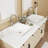 MEJE 16.25'' White Ceramic Square Bathroom Sink